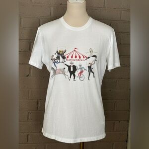 Unfortunate Portrait white organic cotton Fashion Circus T shirt  XS -S